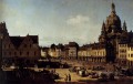 Vista del nuevo mercado urbano de Dresde Bernardo Bellotto